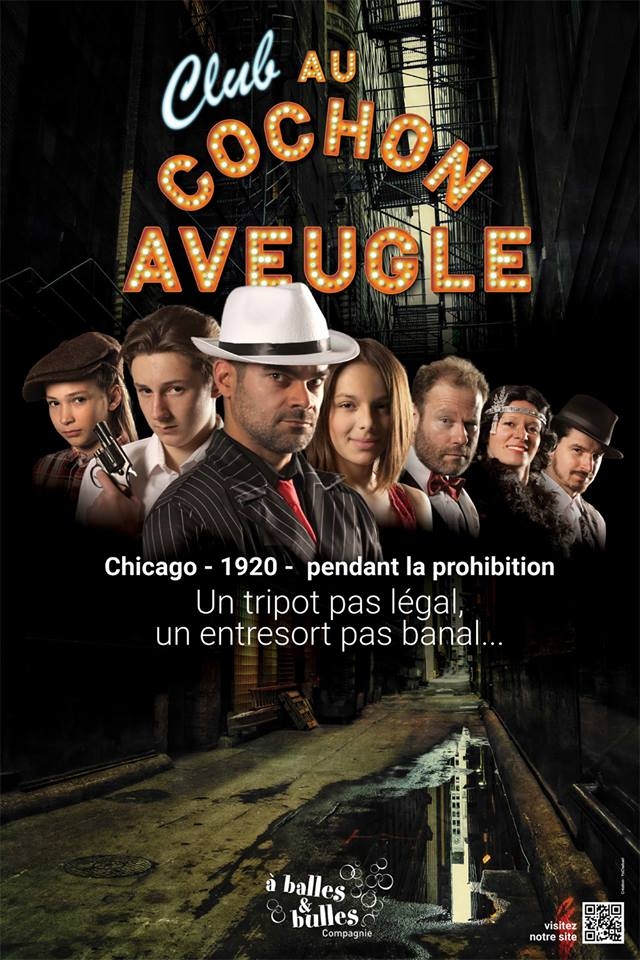 affiche du spectacle au cochon aveugle